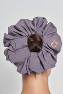 text -- scrunchie subtle purple