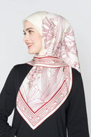 text -- elegant garden ruby ivory