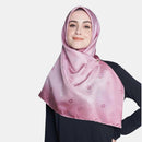 arzu tie the knot TWILL SILK square V2 | printed hijab with natural shimmer
