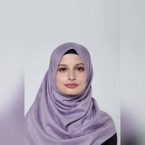 arzu the good wrinkle SILK COTTON long scarf with fine tooth edge | baik untuk ibu