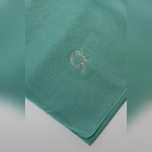 arzu the good wrinkle SILK COTTON long scarf with fine tooth edge | baik untuk ibu