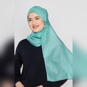 arzu the good wrinkle SILK COTTON long scarf with fine tooth edge | baik untuk ibu