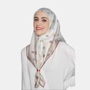arzu tie the knot TWILL SILK square V2 | printed hijab with natural shimmer