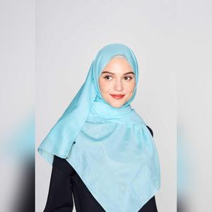 arzu the good wrinkle SILK COTTON long scarf with fine tooth edge | baik untuk ibu