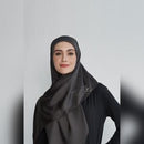 arzu feels like a dream square TWILL SILK Medium with natural silk Shimmer