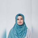 arzu the good wrinkle SILK COTTON long scarf with fine tooth edge | baik untuk ibu