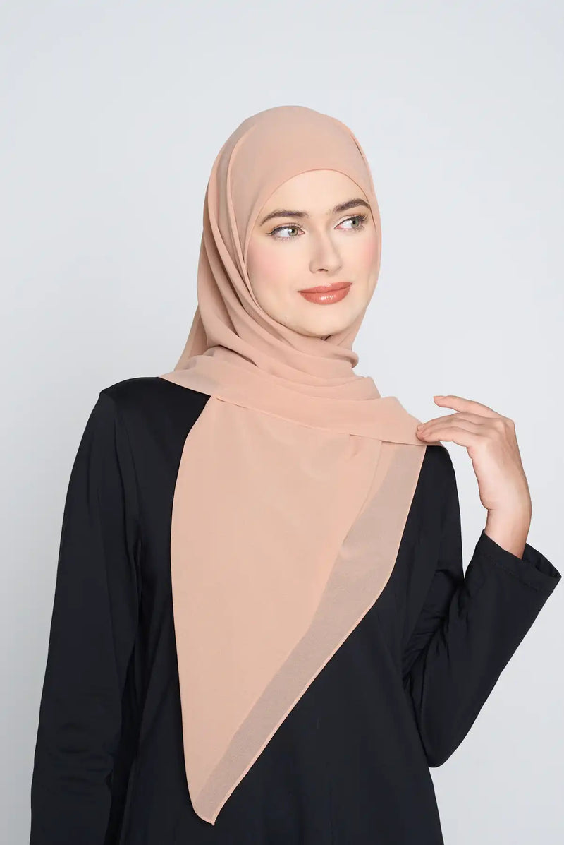 text -- georgette caramel mist