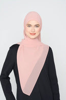 text -- georgette nude blush