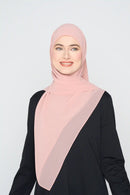 text -- georgette nude blush