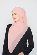 text -- georgette nude blush