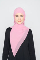 stretch-it square Large GEORGETTE Italian stitch hem