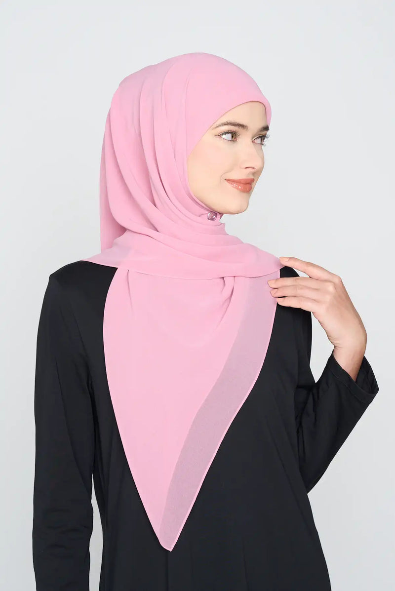 text -- georgette dusty pink