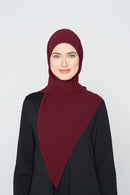 text -- georgette deep plum