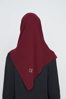 text -- georgette deep plum