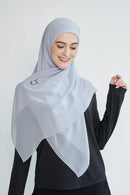 text -- georgette cool grey