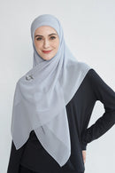 text -- georgette cool grey