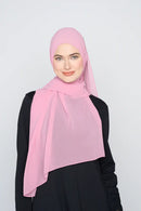 text -- georgette dusty pink