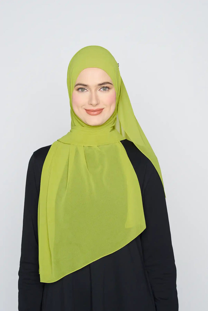text -- georgette velvet green