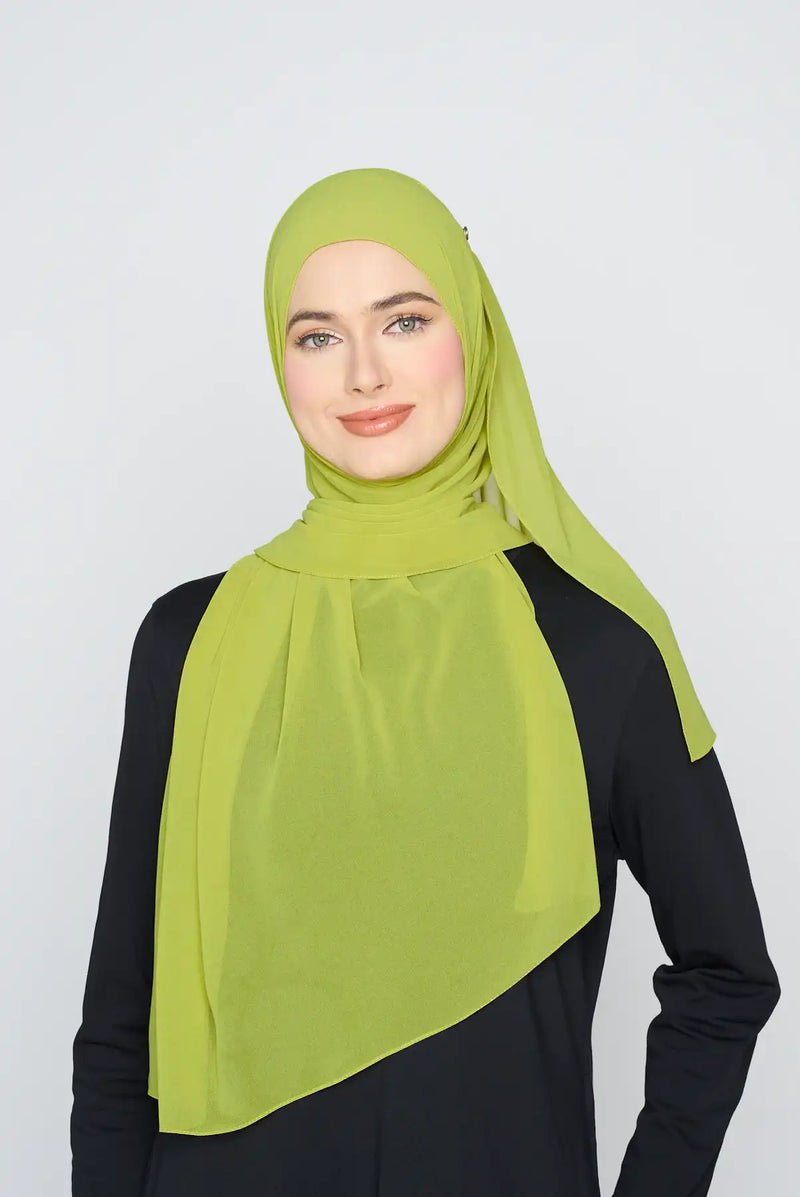 text -- georgette velvet green