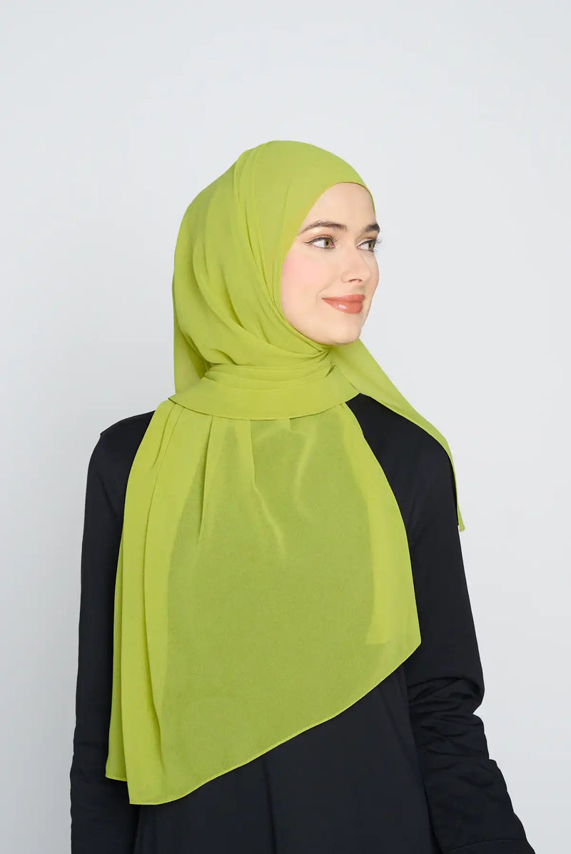 text -- georgette velvet green