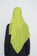 text -- georgette velvet green