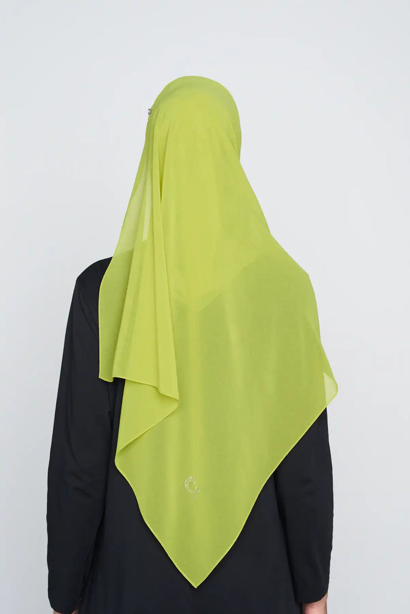 text -- georgette velvet green