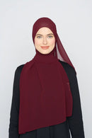 stretch-it scarf GEORGETTE Italian stitch hem