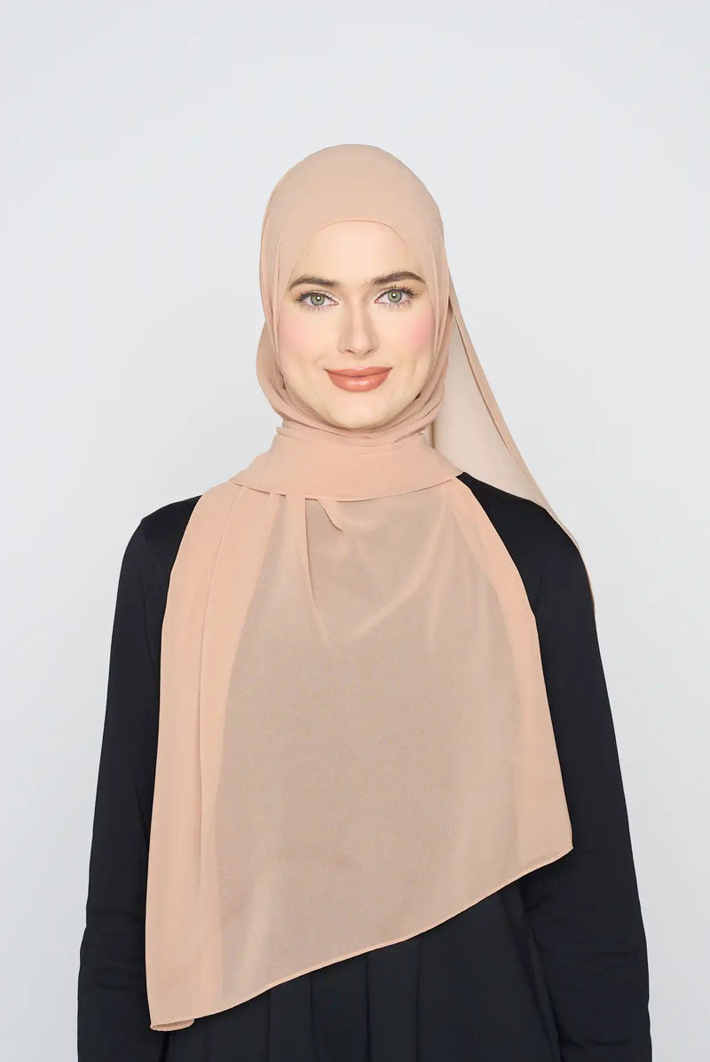 text -- georgette caramel mist