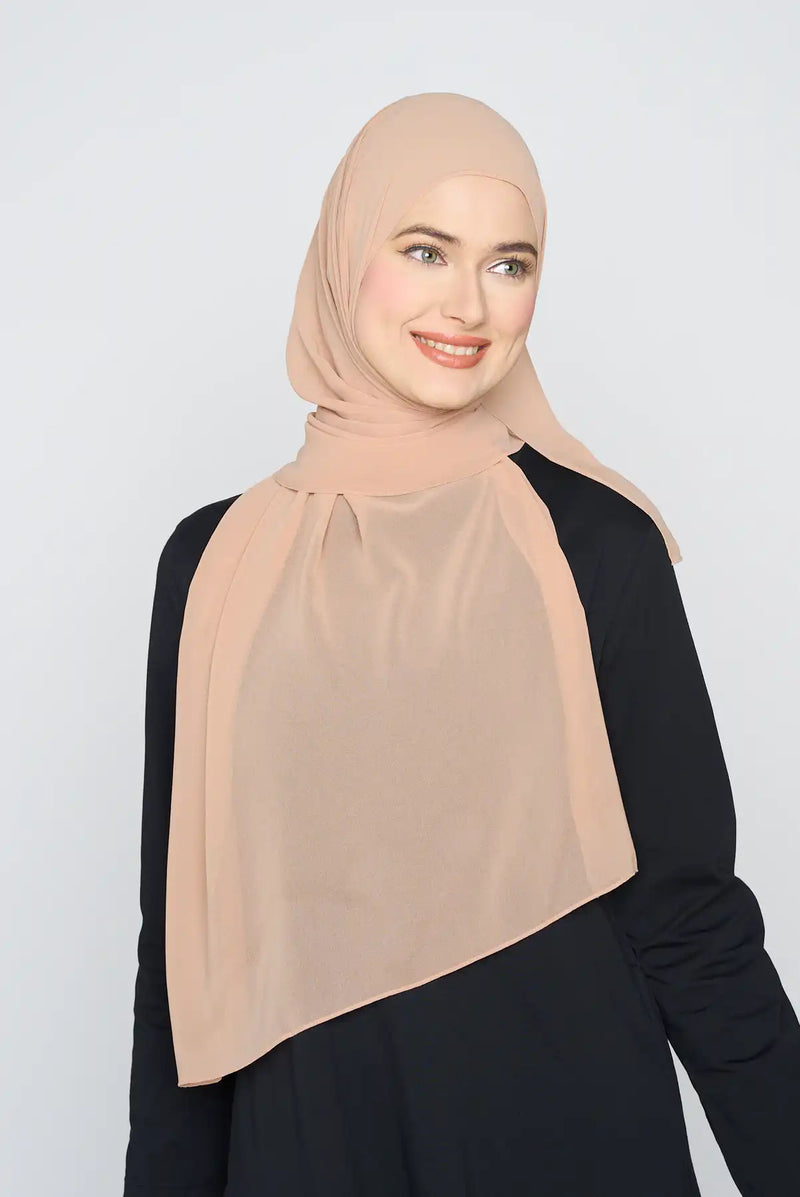 text -- georgette caramel mist