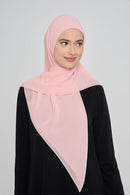 stretch-it square Large GEORGETTE Italian stitch hem