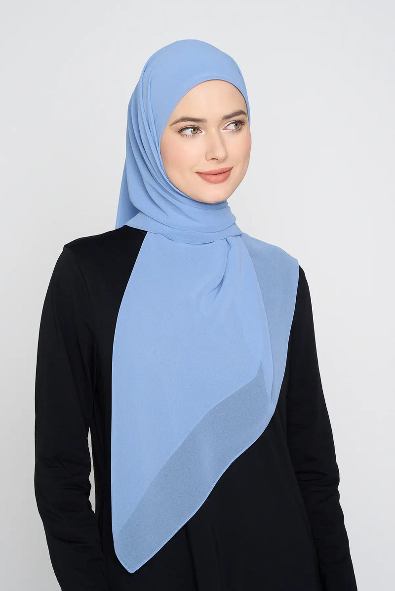 text -- georgette stone blue