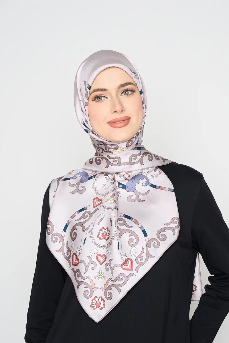 pretty in paisley TWILL SILK large square