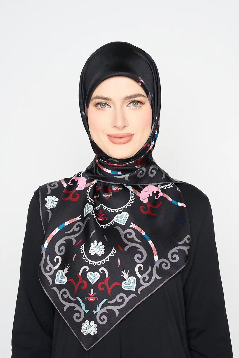 text -- paisley sophisticated black