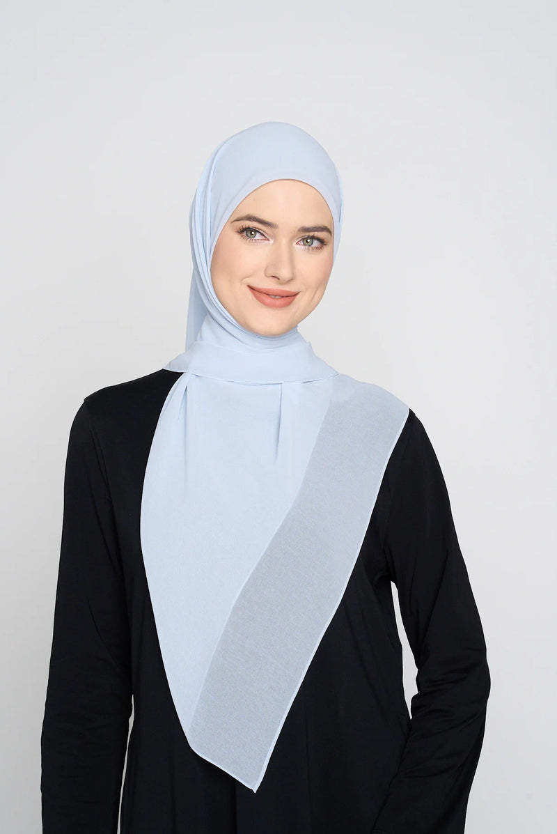 text -- georgette powder blue