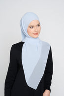 text -- georgette powder blue