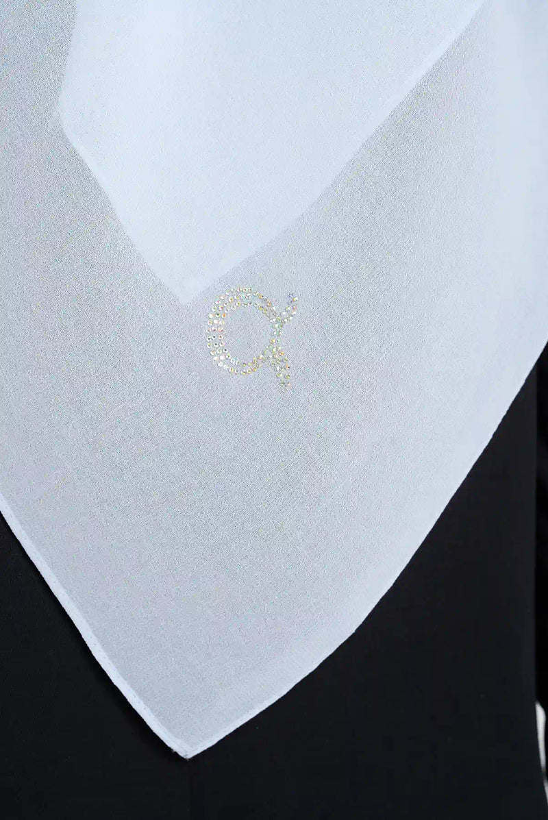 text -- georgette powder blue