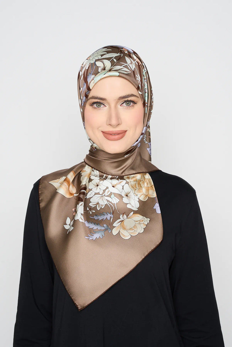 essentially arzu TWILL SILK DOUBLE SIDED square