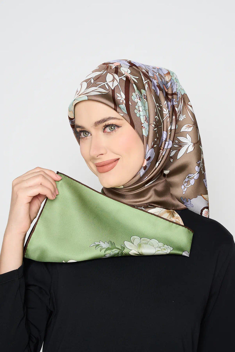 text -- reversible soft olive and cocoa