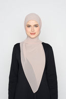 stretch easy GEORGETTE large square with italian hem