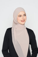 text -- georgette soft greige