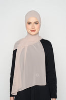 text -- georgette soft greige