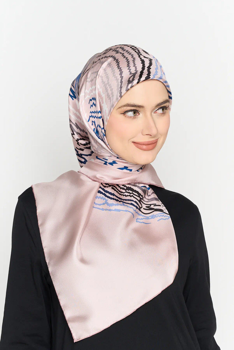 thumbprint TWILL SILK medium square LIMITED EDITION