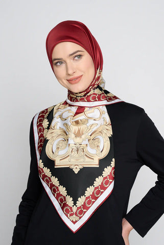 text -- twirly royal red