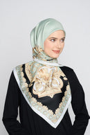 text -- twirly soft sage