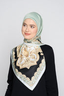 text -- twirly soft sage