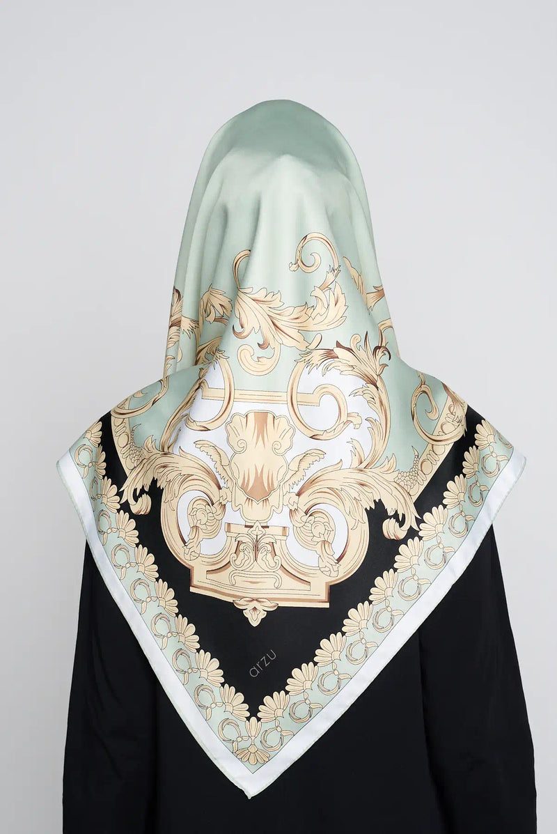 text -- twirly soft sage