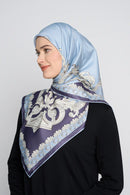 text -- twirly serene blue