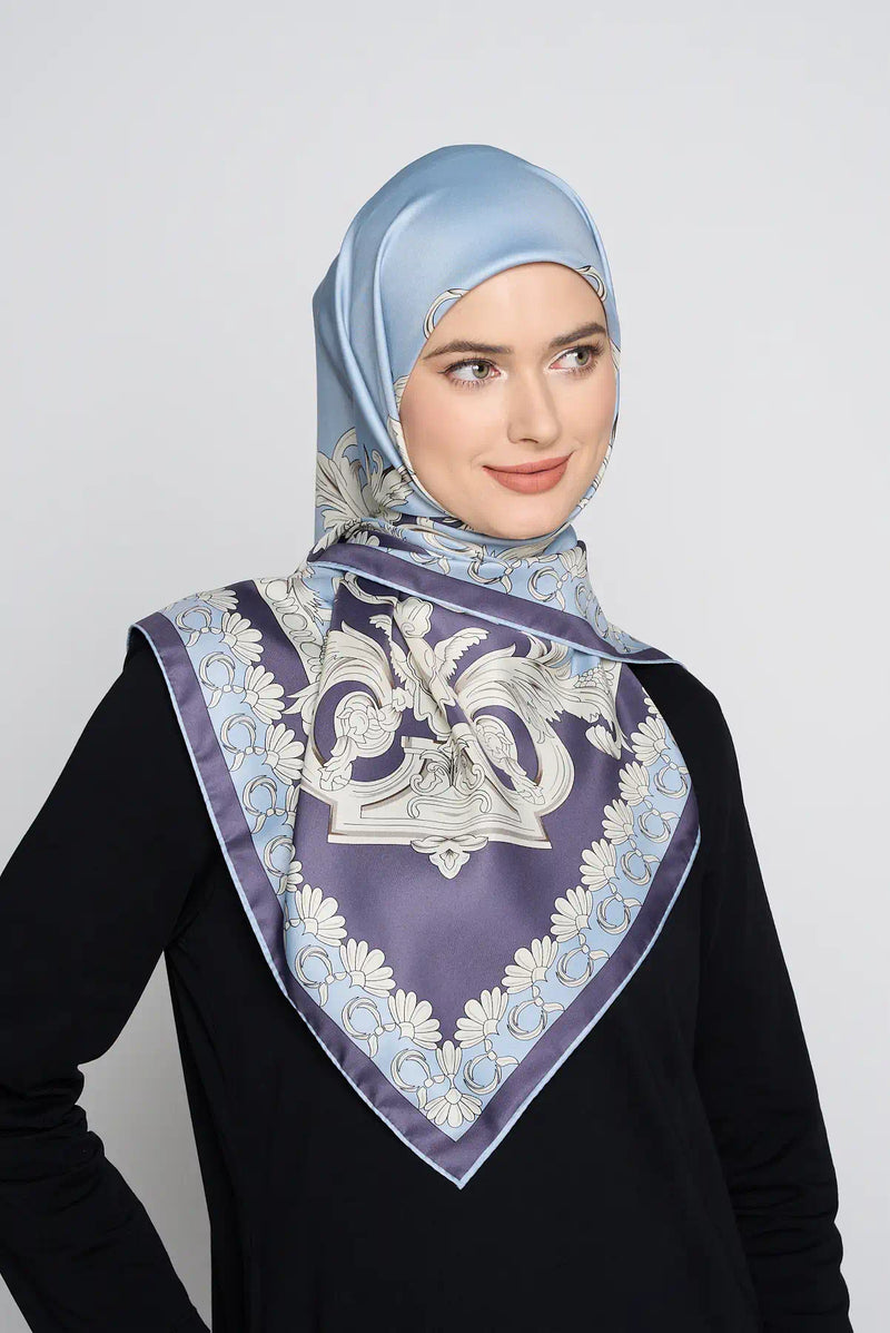 text -- twirly serene blue