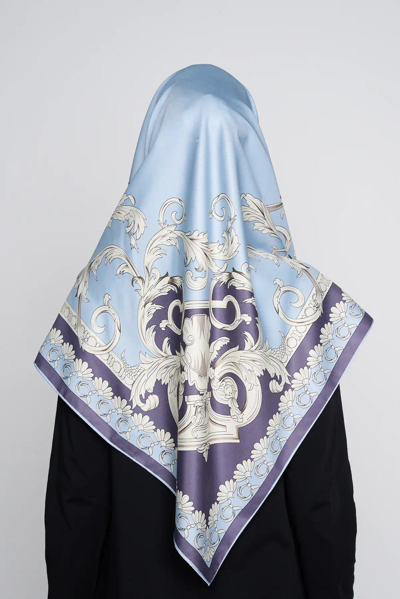 text -- twirly serene blue