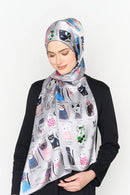 text -- cats elegant grey